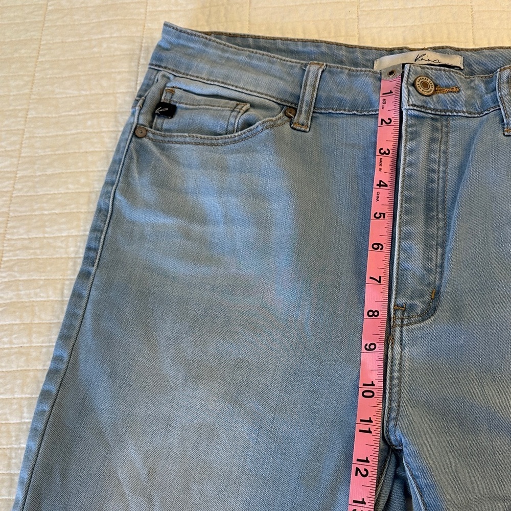 KanCan Women's Light Blue Straight Leg Jeans - Picture 6 of 7
